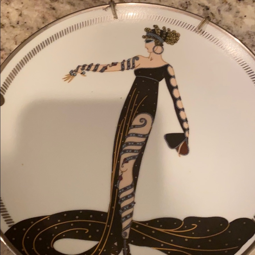 Erte plate  it’s beautiful.